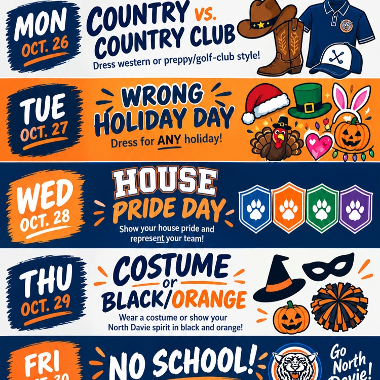 spirit week 10/26