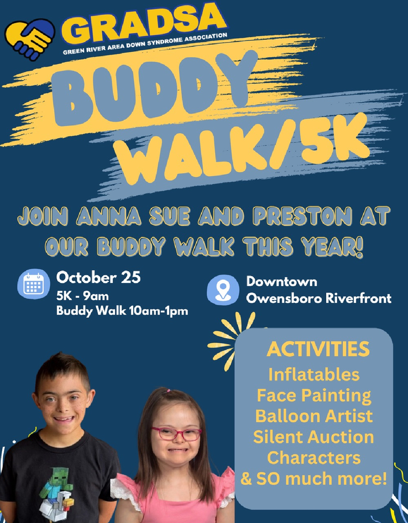 Buddy Walk Flyer with Meadow Lands Students