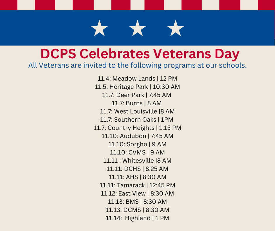 Veterans Day Programs