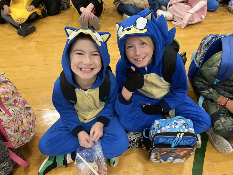 students dressed up for Halloween