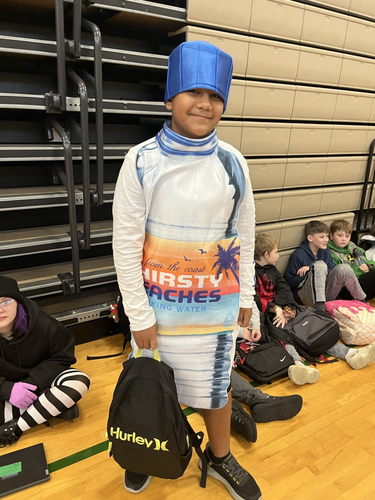 students dressed up for Halloween