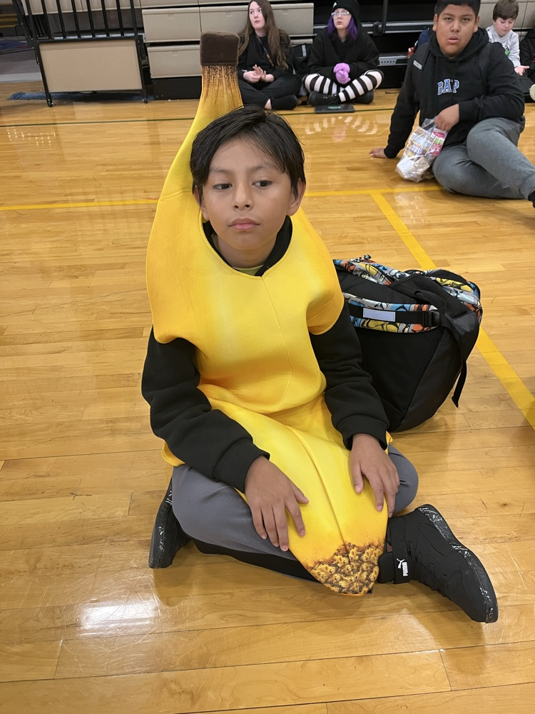students dressed up for Halloween