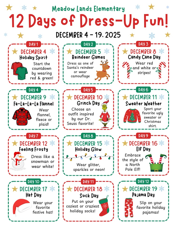 12 Days of Meadow Lands Christmas