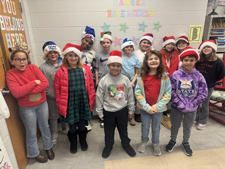 Day 2 of Holiday dress up fun-Santa hat