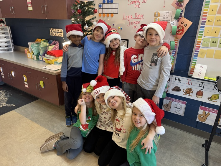 Day 2 of Holiday dress up fun-Santa hat