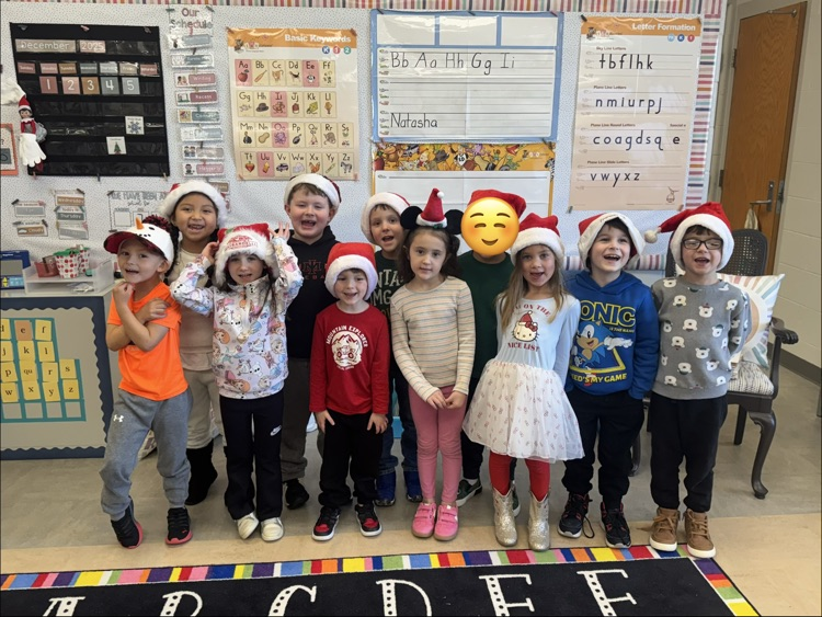 Day 2 of Holiday dress up fun-Santa hat