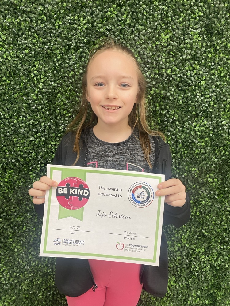  Be Kind Student of the Week 