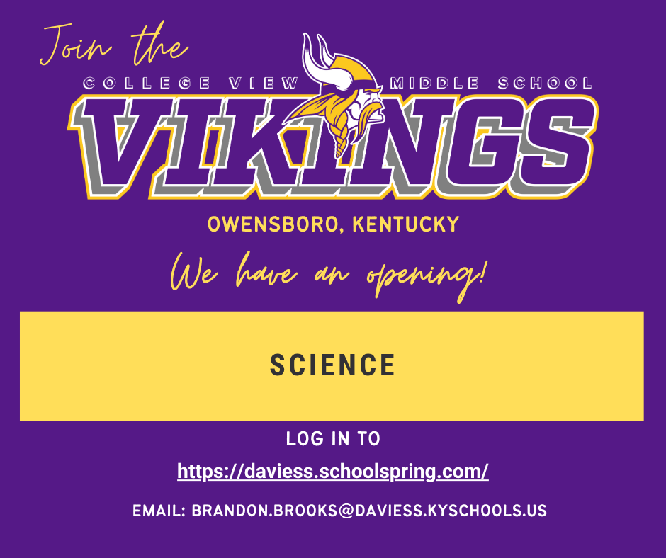 science position opening