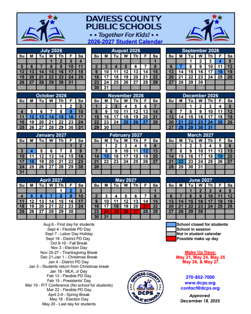 DCPS Calendar
