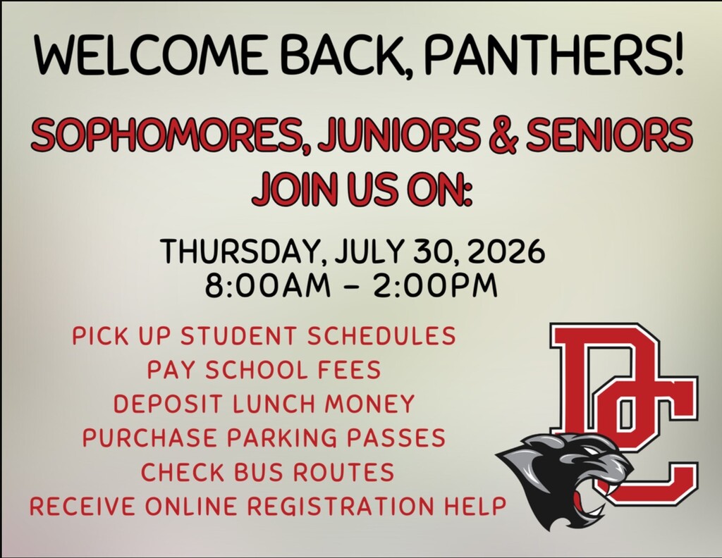 Grades 10-12 Schedule Pickup, Pay School Fees, etc.