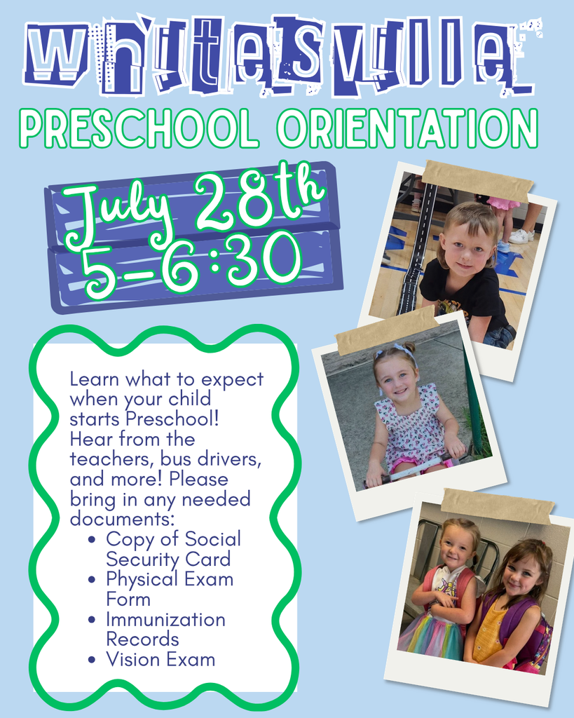 Preschool Orientation 7/28 6-6:30