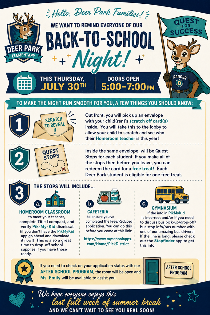 Back-to-School Night info