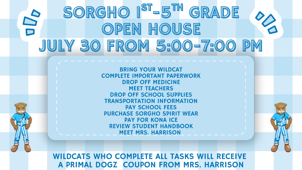 1st-5th Open House Information