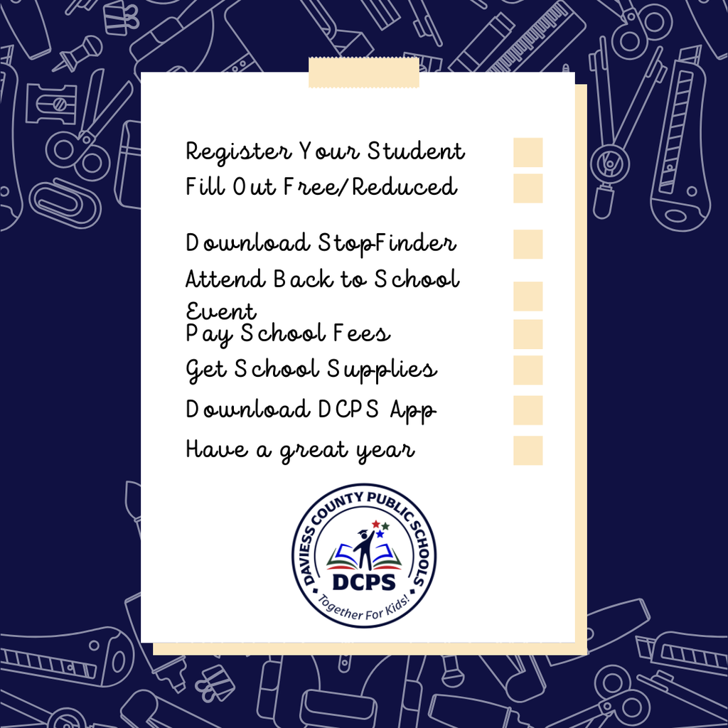 Back to School Checklist