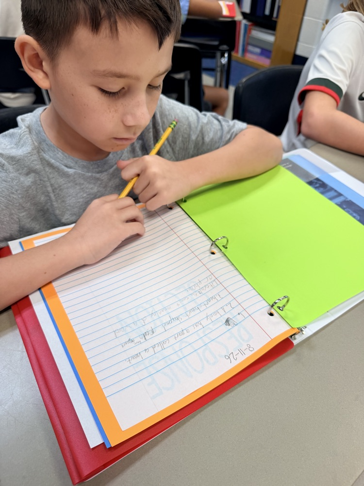 writing about his reading!