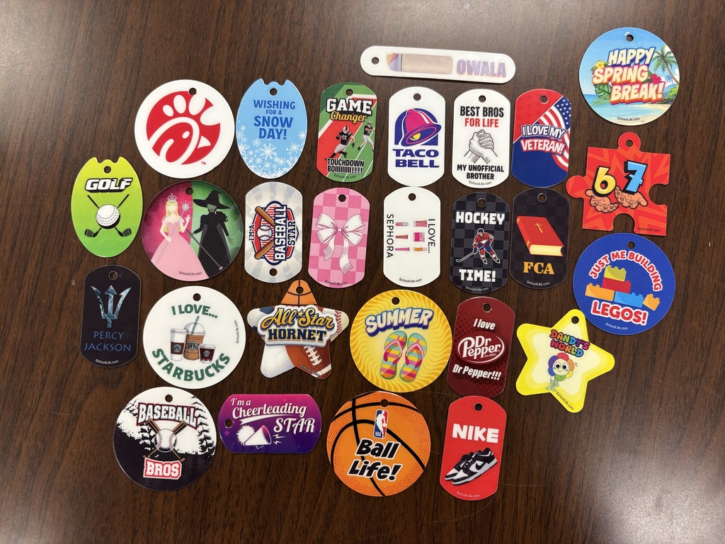 School Store brag tags!