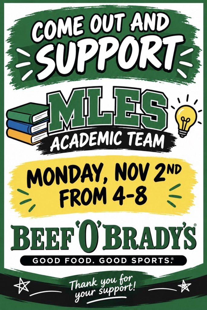 beef O’Brady’s dining out night flyer