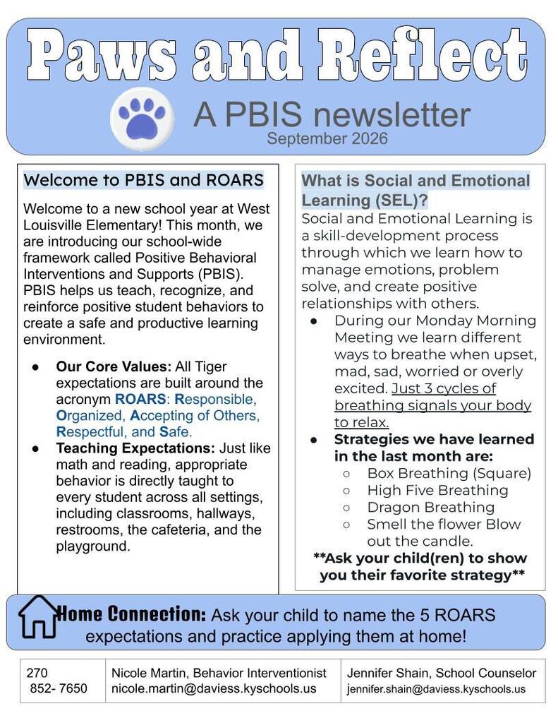 September PBIS Newsletter