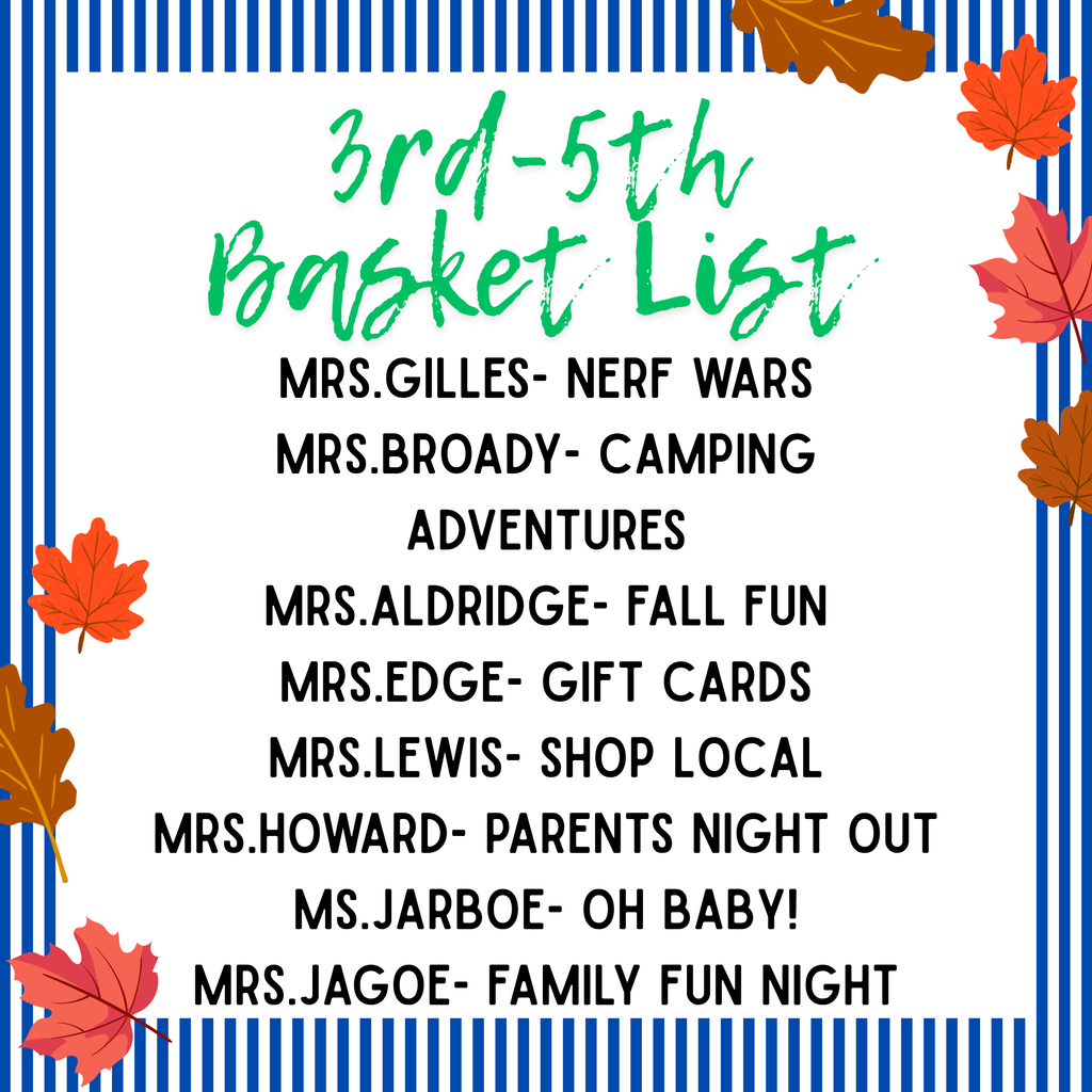3rd-5th basket list