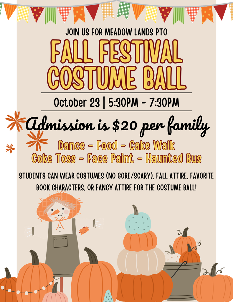 Fall Festival Costume Ball Flyer