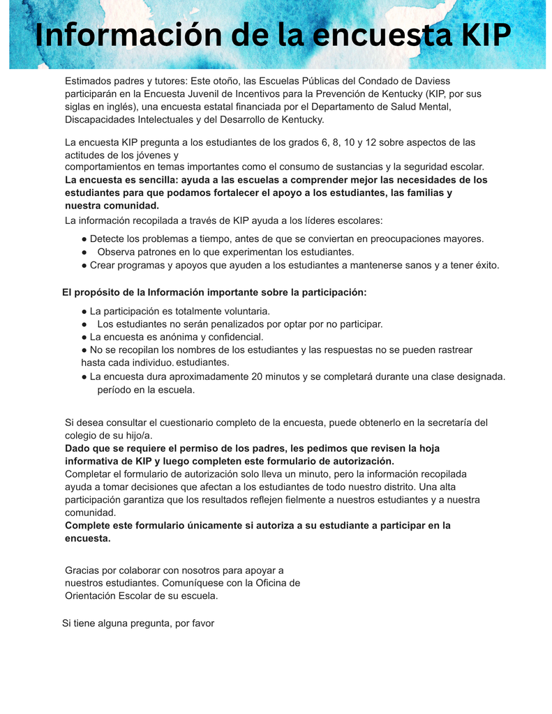 spanish newsletter