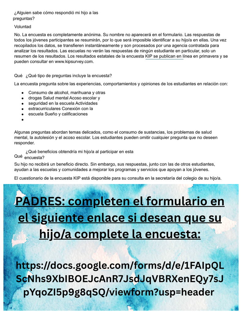spanish newsletter