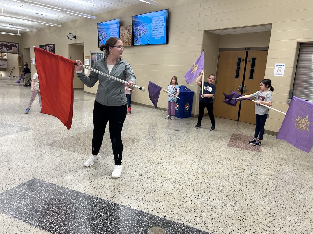 Mini Color Guard Practice