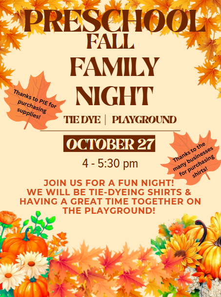 Preschool Fall Family Night