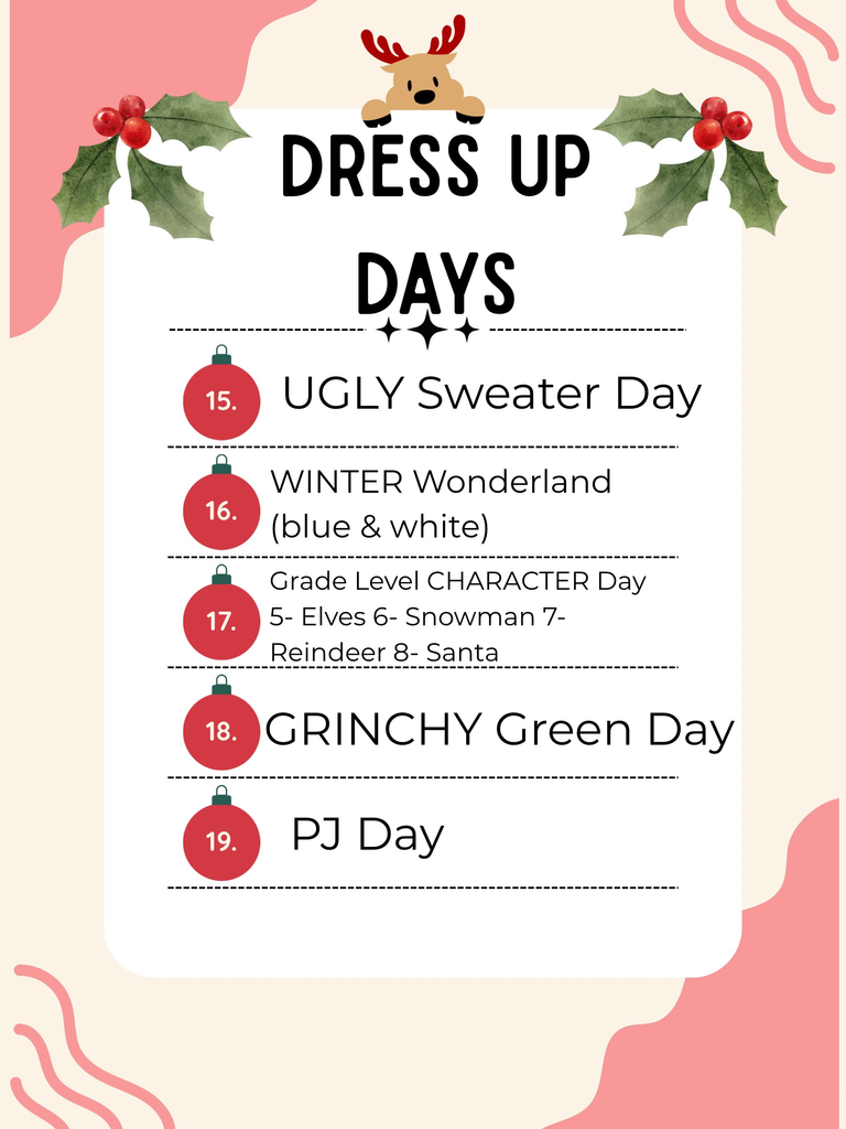 DRESS UP DAYS
