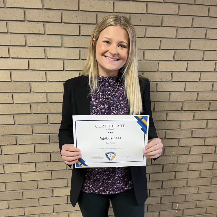 Emma Smoot with her awards