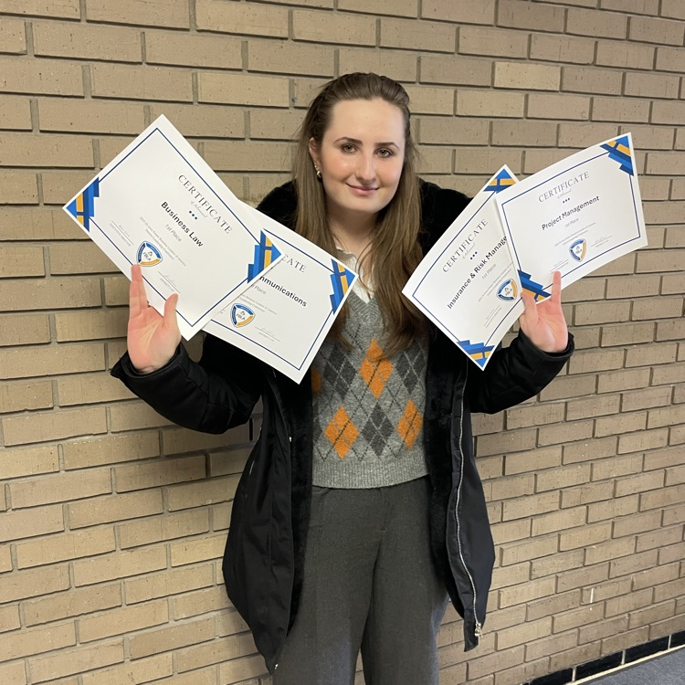 Sophia Ermakov with her awards