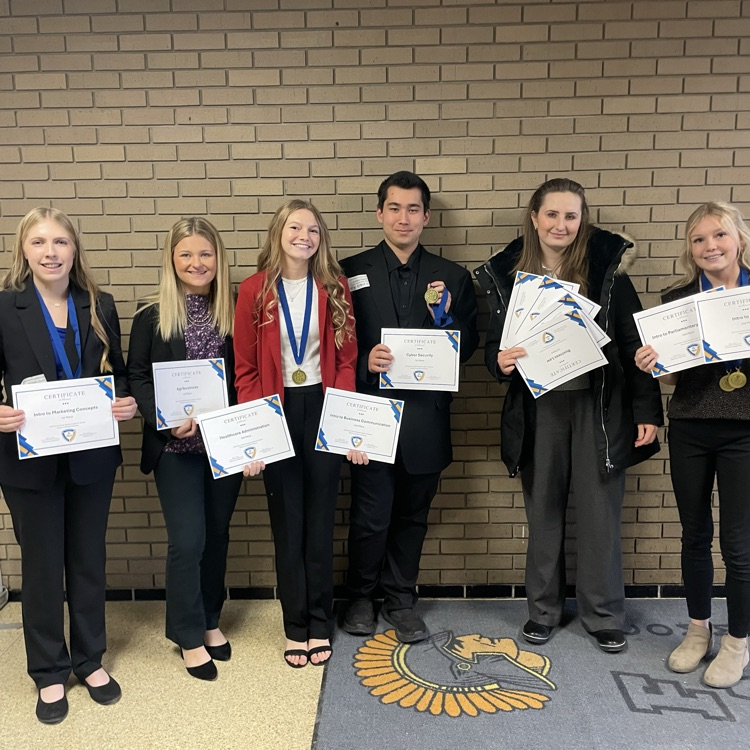 DC FBLA with their awards from District competition 