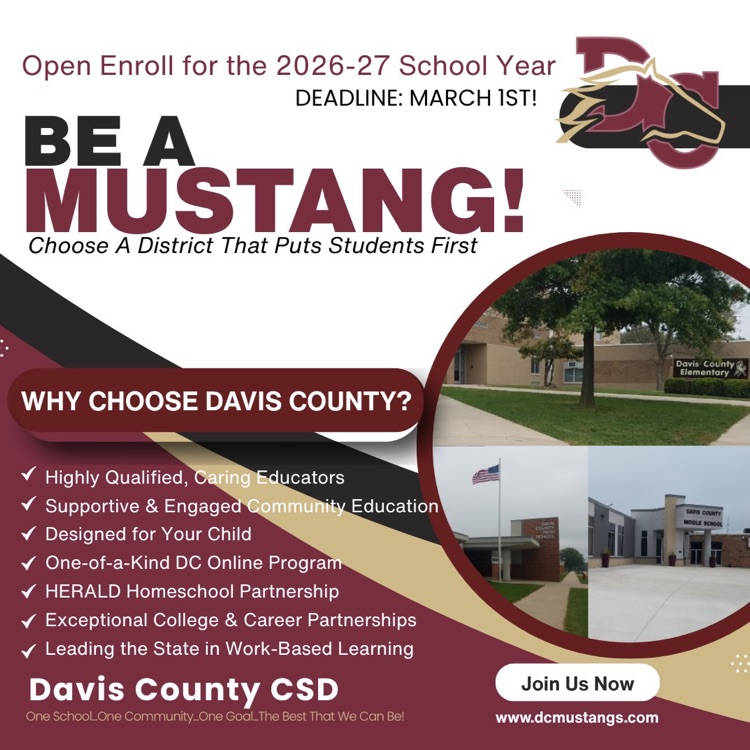 be a Mustang - open-enroll with us!