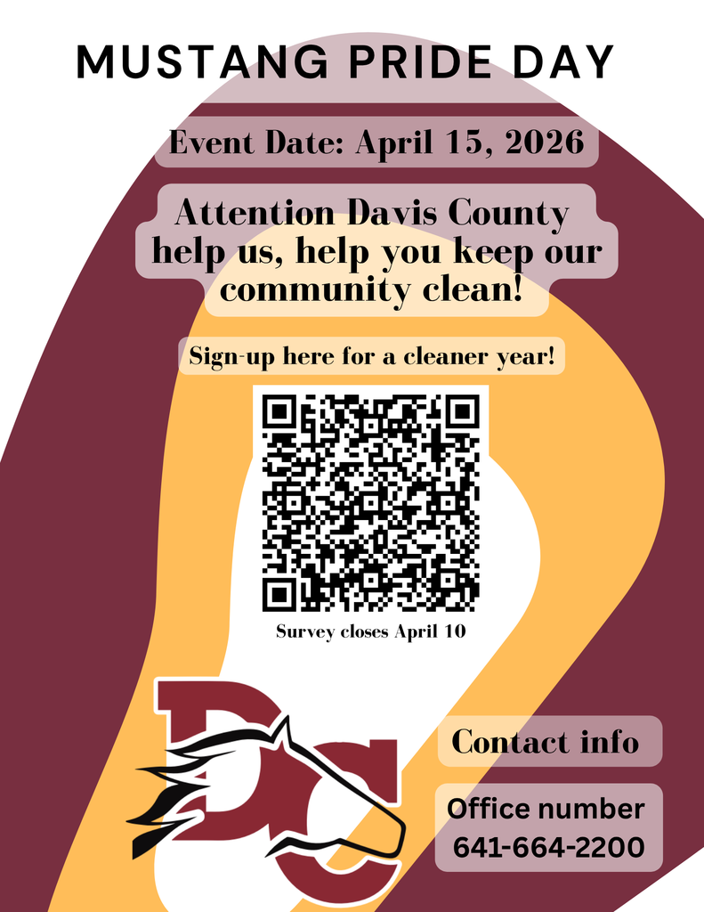 Mustang Pride Day flyer with QR code to sign-up.