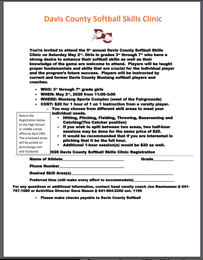 2026 Registration form