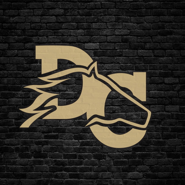Black and Gold DC logo