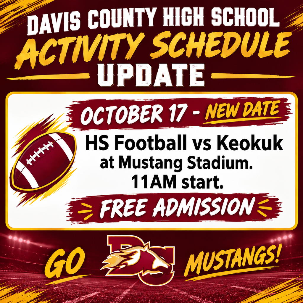 DCHS Activity Schedule Change