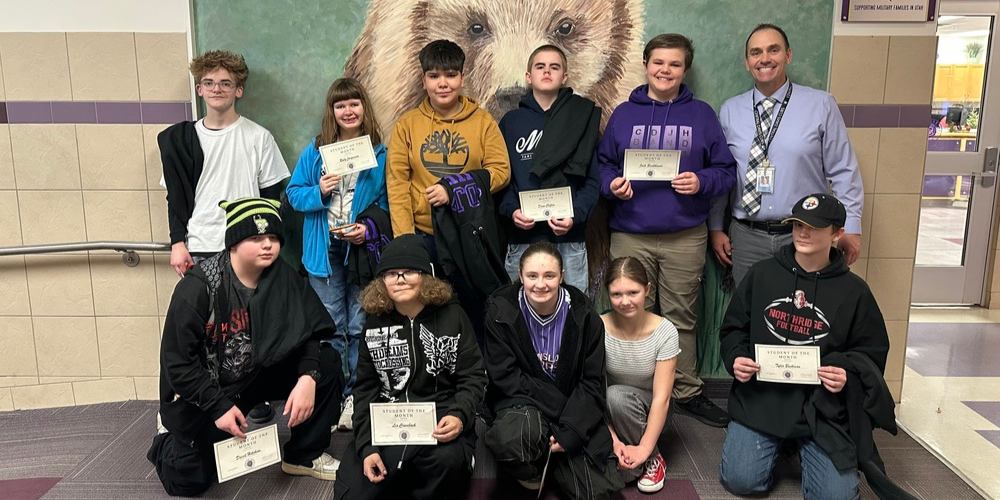 Students on the Month Standing Together