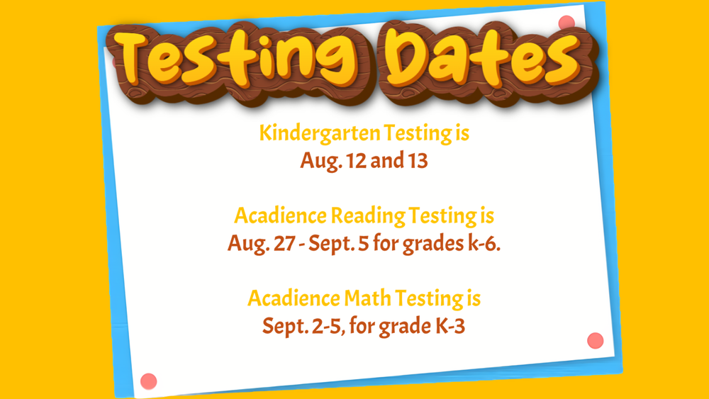 Testing Dates