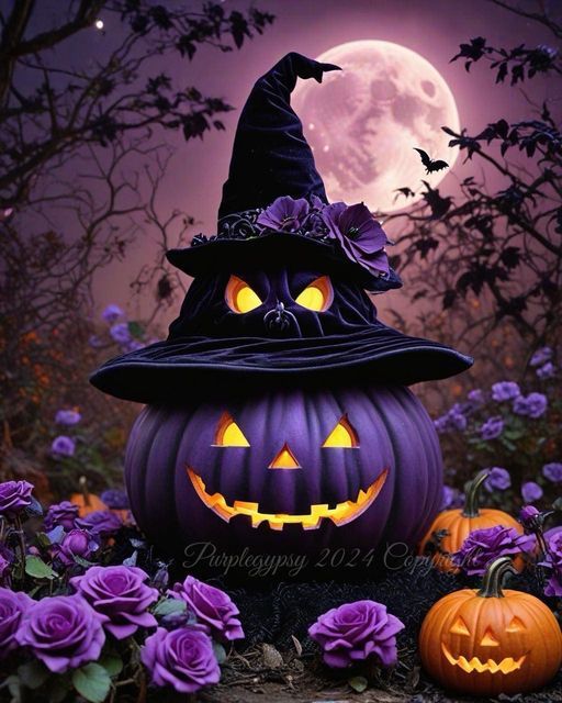 purple jackolantern