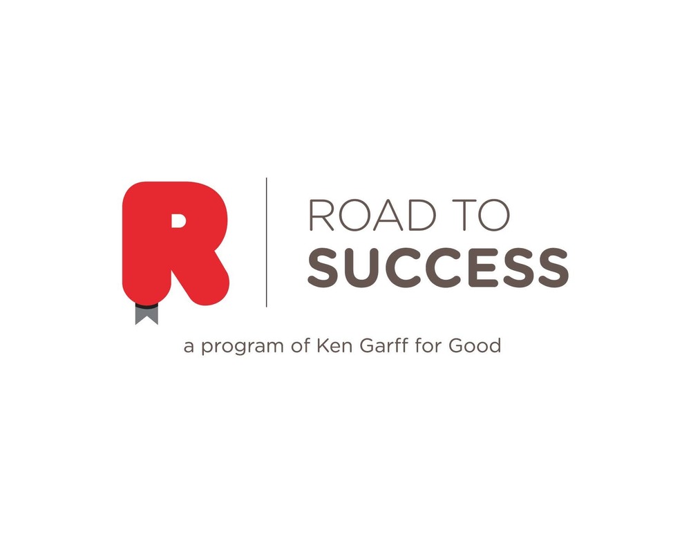 The Letter R with a bookmark and the words Road to Success