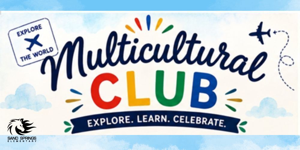 Multicultural club logo/ explore. learn. celebrate