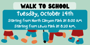 Walk to School Tuesday October 14