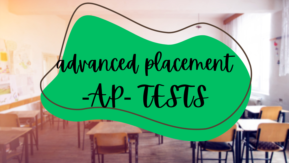 AP tests in a school classroom