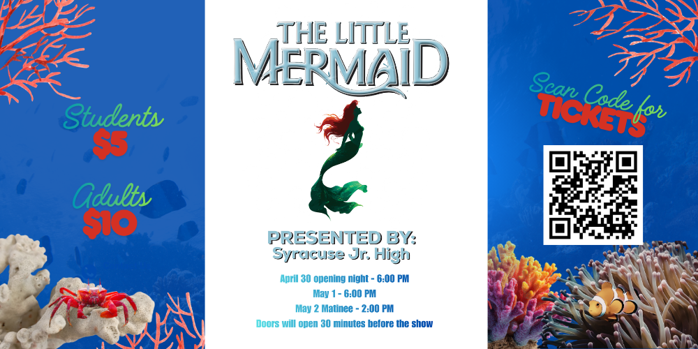 The Little Mermaid opens April 30th