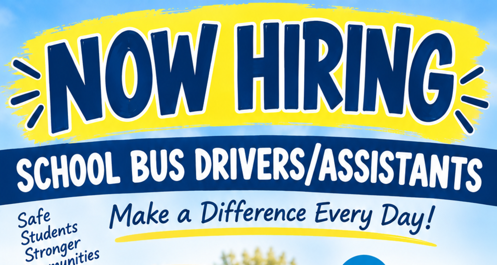 Now Hiring School Bus Drivers/Assistants 801-402-7500 or apply at dsdjobs.net