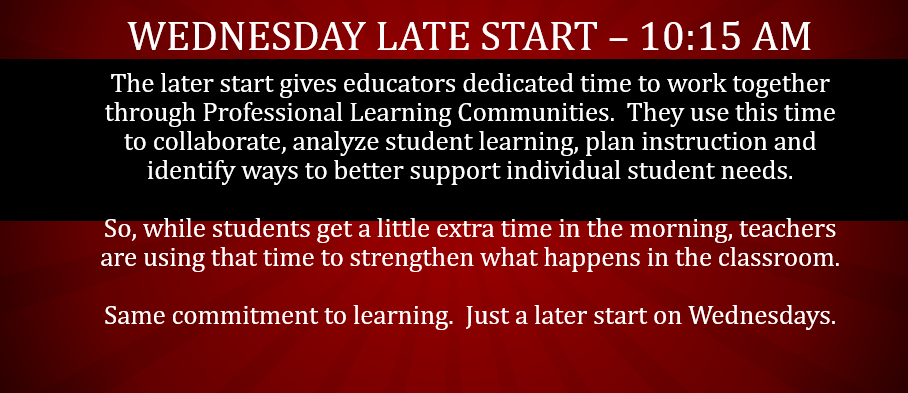wednesday late start