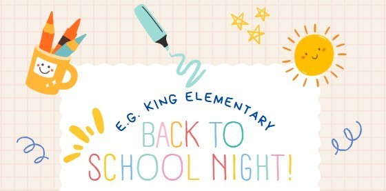 King Elementary back to school night