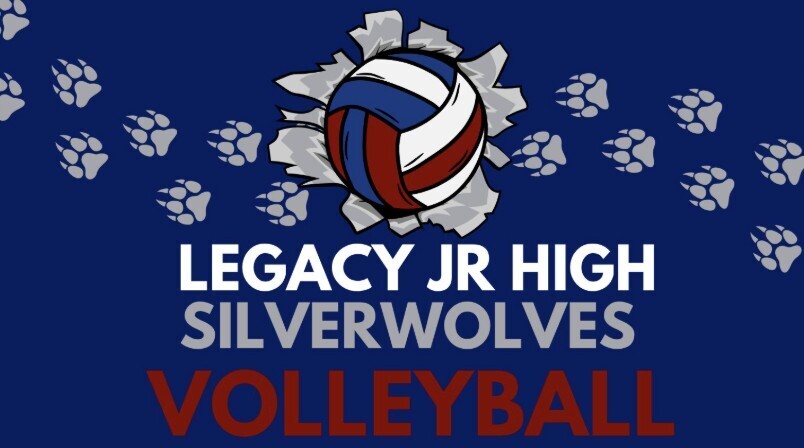 Legacy  Jr High Silverwolves Vollelyball  graphic