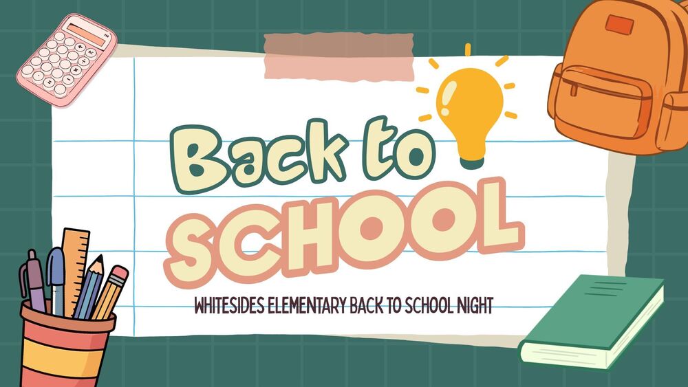 images of school supplies Whitesides Elementary Back to School Night